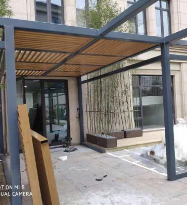重庆钢结构玻璃雨棚厂家免费设计阳光房 玻璃连廊 铝合金阳光房